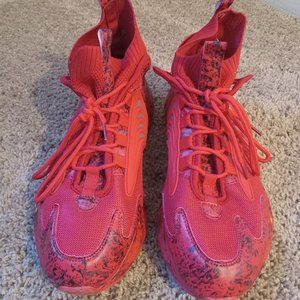 Red Men's Custom Athletic Shoe, Size 11